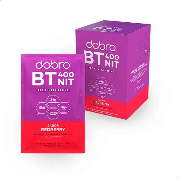 BT Nitrato com Cafeína e Taurina Redberry Sachê Unitário Dobro