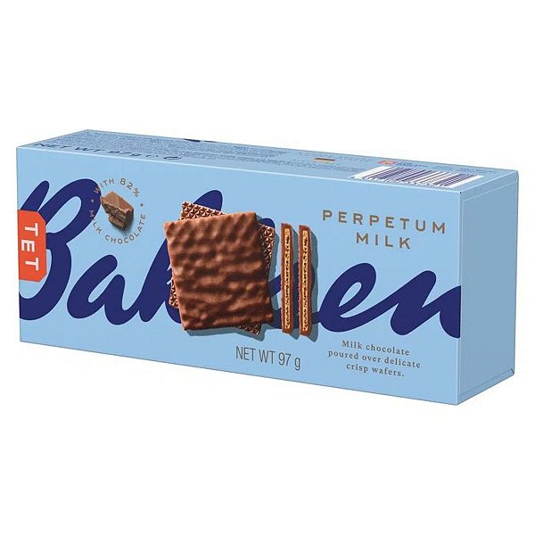 Wafer Cobertura de Chocolate Ao Leite Perpetum Bahlsen 97g