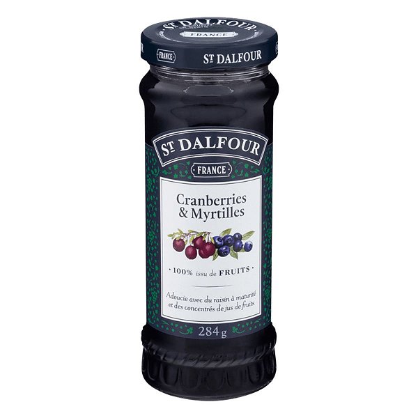 Geléia St. Dalfour Cranberry e Mirtilo 284g - Zero Açúcar