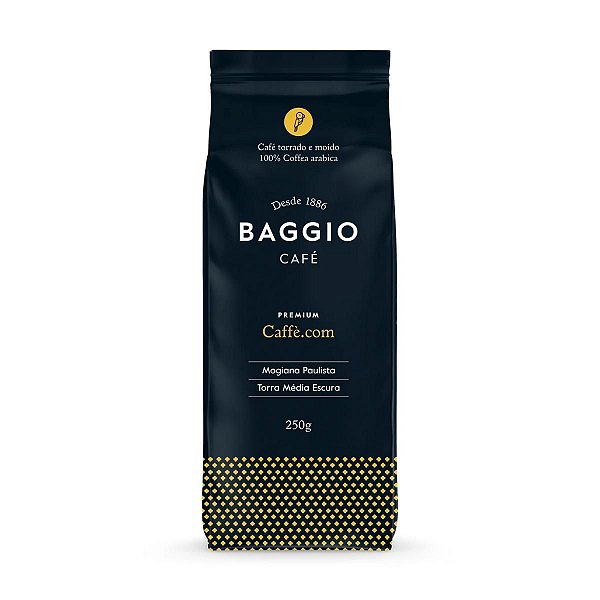 Café Gourmet Moído Mogiana Paulista 100% Arábica Baggio Caffé.Com 250g