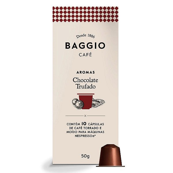 Cápsulas de Café Nespresso Baggio Chocolate Trufado - 10 unidades