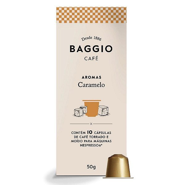 Cápsulas de Café Nespresso Baggio Aroma Caramelo - 10 unidades