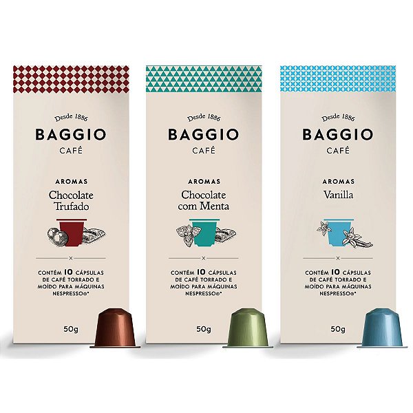 Café Baggio Cápsulas Compatíveis Nespresso Kit 30 Cápsulas