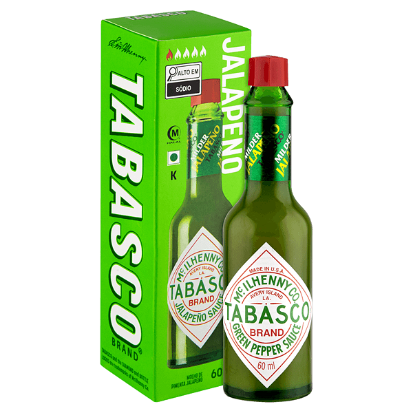 Molho de Pimenta Jalapeño Suave Tabasco Verde 60ml