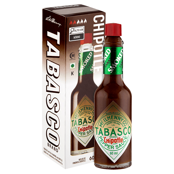 Molho de Pimenta Chipotle Tabasco defumado 60ml