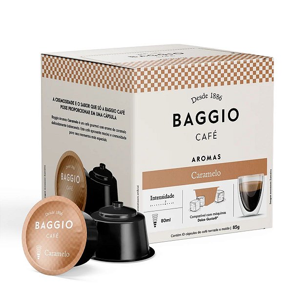 Cápsulas de Café Dolce Gusto Baggio Aroma Caramelo - 10un
