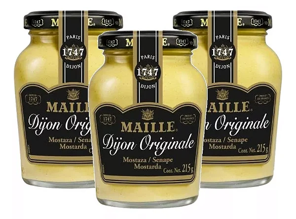 Kit 3 Mostarda Maille Dijon Originale 215g