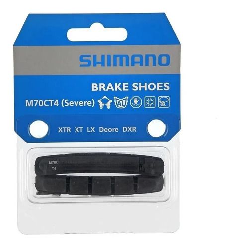 SAPATA DE FREIO V-BRAKE SHIMANO M70CT4 70MM DEORE XTR XT LX