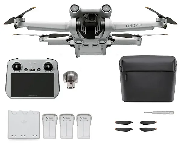 DJI Mini 3 Pro Com 3 bateria BR (com tela) (usado)- FD018CS