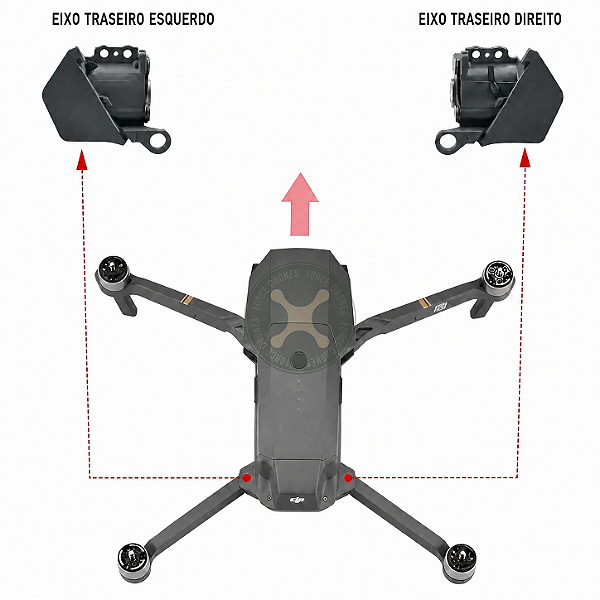 Eixo Traseiro - Mavic Pro - FD10211CSP