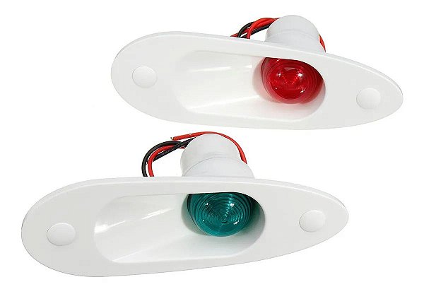 Luz De Navegação Em Led Olho De Tubarão Bb/be - 12v