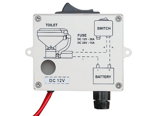 Caixa C Interruptor Para Vaso Eletrico