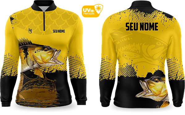 Camiseta de Pesca Manga Longa UV50+ - Ref0003