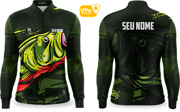 Camiseta de Pesca Manga Longa UV50+ - Ref0020