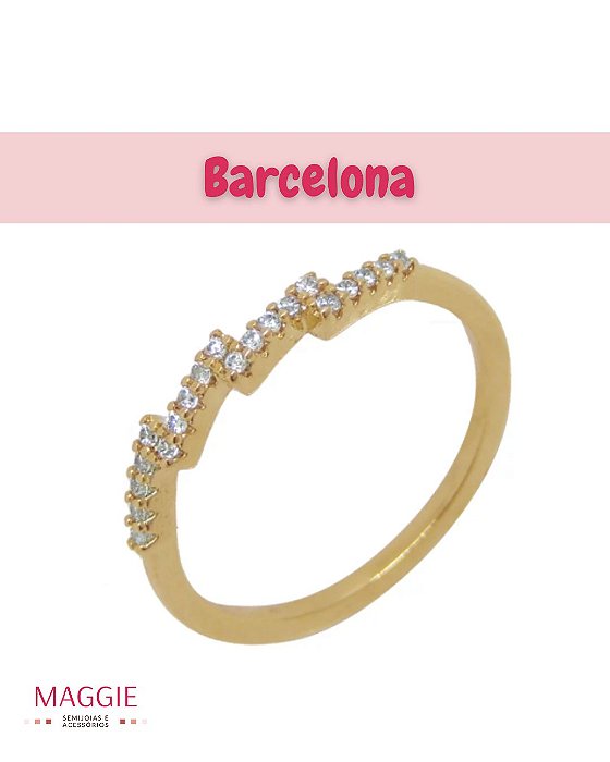 Anel Barcelona - Dourado