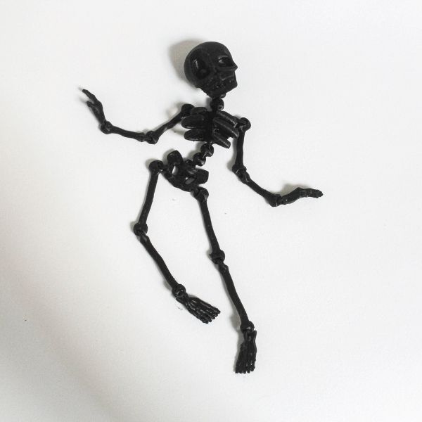 caveira esqueleto articulado decoração halloween terror