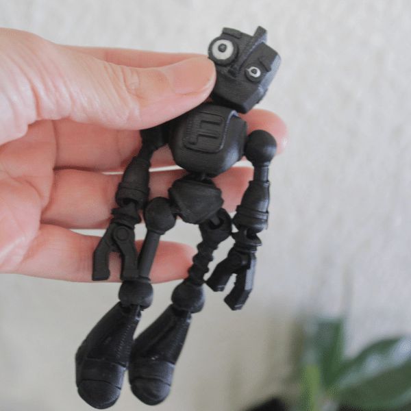 Robô de brinquedo interativo articulável boneco plástico