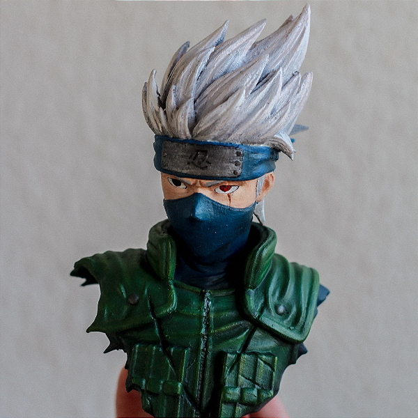 Busto Kakashi figure action colecionável anime decor Naruto