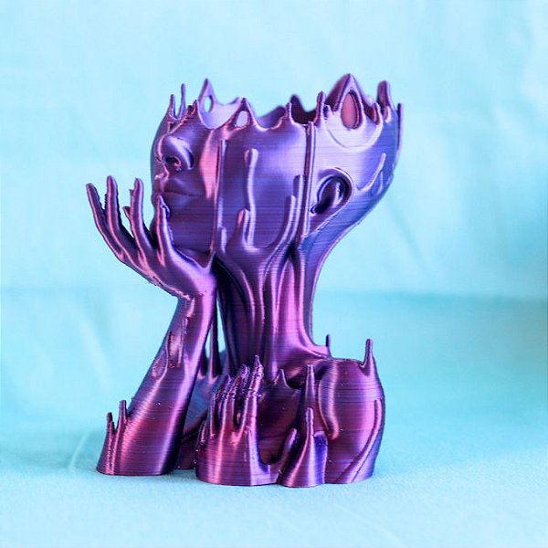Vaso decorativo para cacto e suculentas rosto feminino