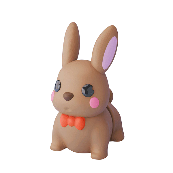 Brinquedo Articulado Coelho Fofinho Bichinho Divertido coelhinho plástico decorativo Páscoa lembrancinha para festas