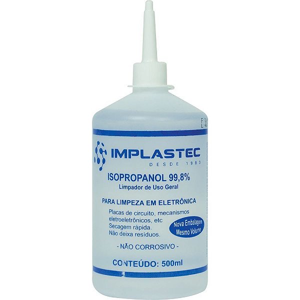Álcool Isopropílico 500ML - Implastec