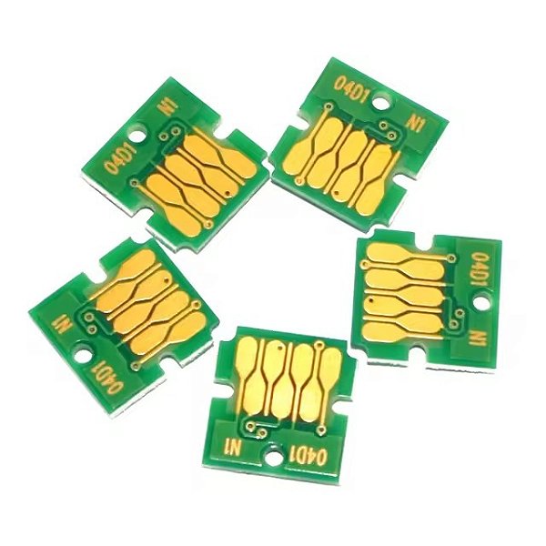 Kit 5 Chips T04D1 Caixa de Manutenção Epson L6160 L6170 L6178 L6190 L6191 M1140 M1180 M3140 e Outros