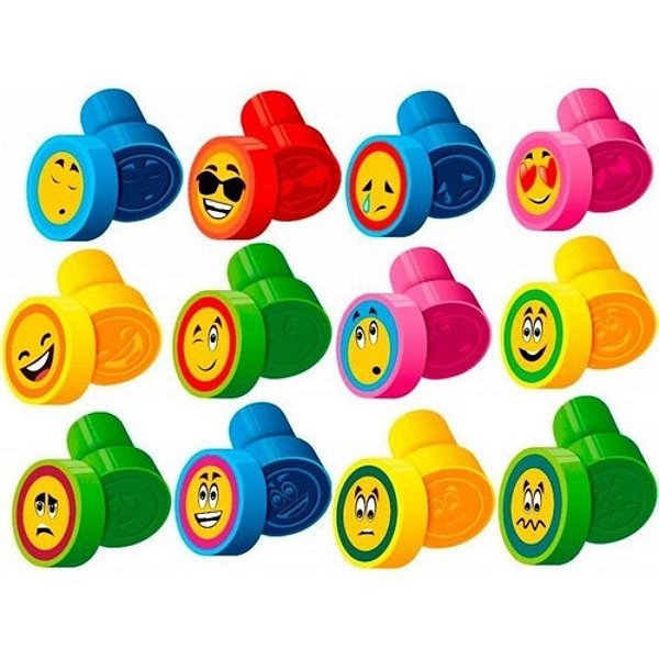 Carimbo Stamp Pedagógico Infantil Cis Emoji