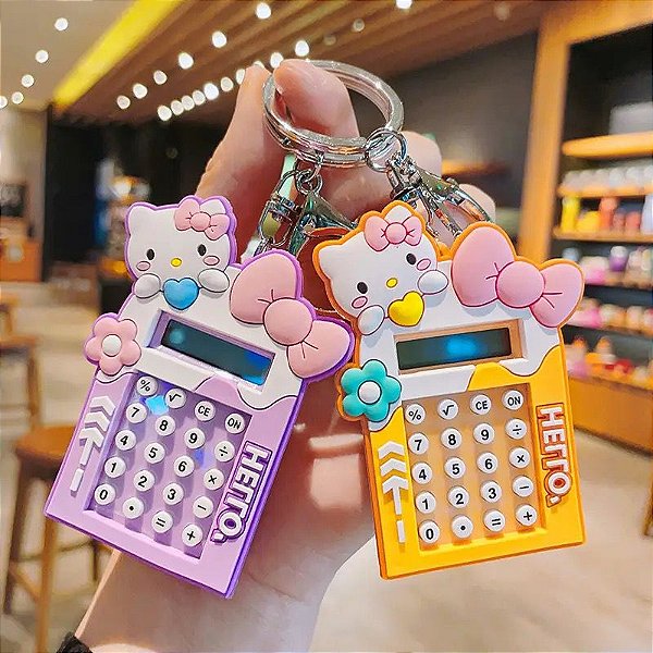 Chaveiro Mini Calculadora + Joguinho Cinnamoroll Sanrio - Choily