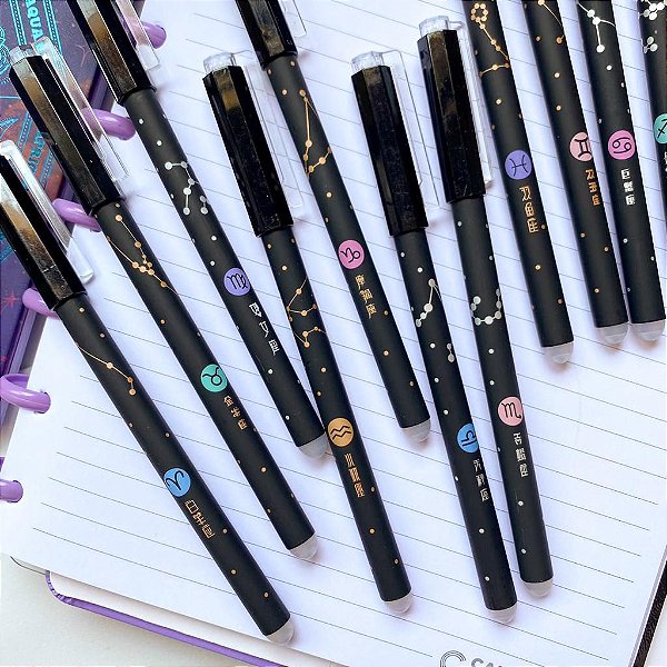 Caneta Apagável Signos - Tinta Azul