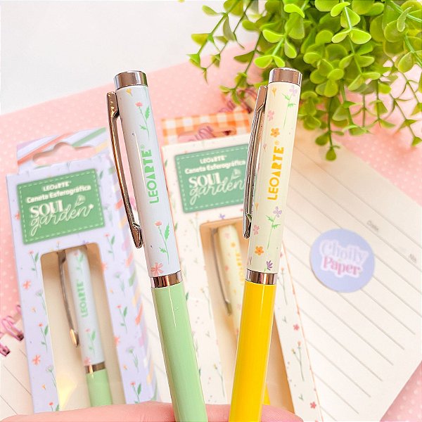 Caneta Luxo Soul Garden com Caixa - Leo Arte