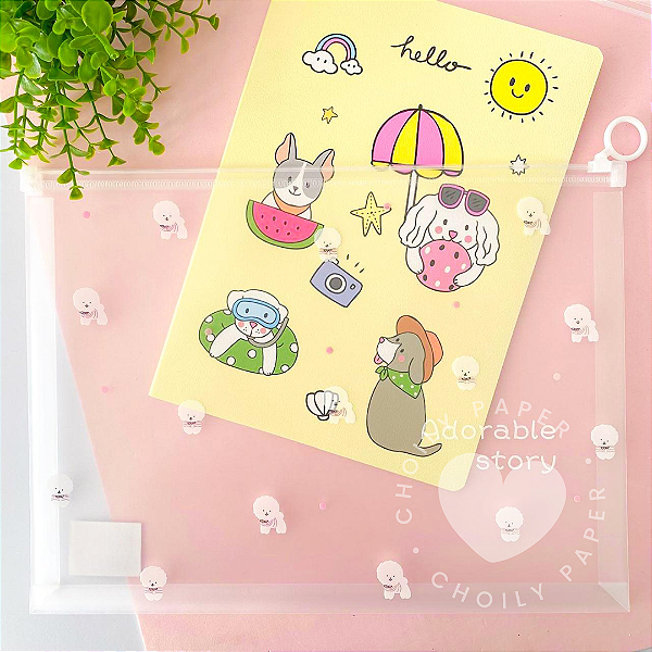 Pasta Zip Bag Envelope A4- Adorable Story