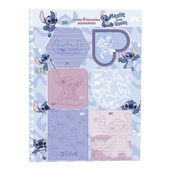 Bloco Stitch para Caderno Smart Universitário - DAC