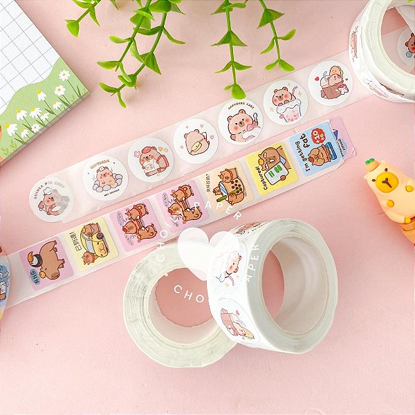 Rolinho de Adesivo - Capivara