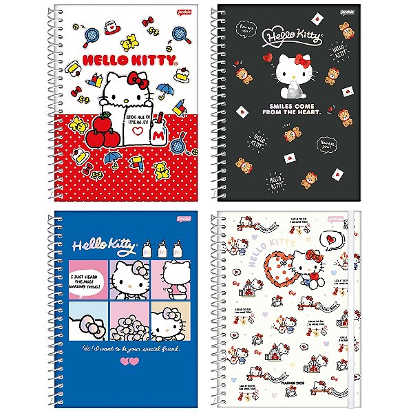 Caderno Colegial 10m Hello Kitty - Jandaia
