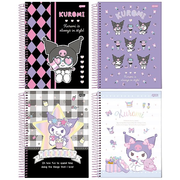 Caderno Universitário 10m Kuromi - Jandaia