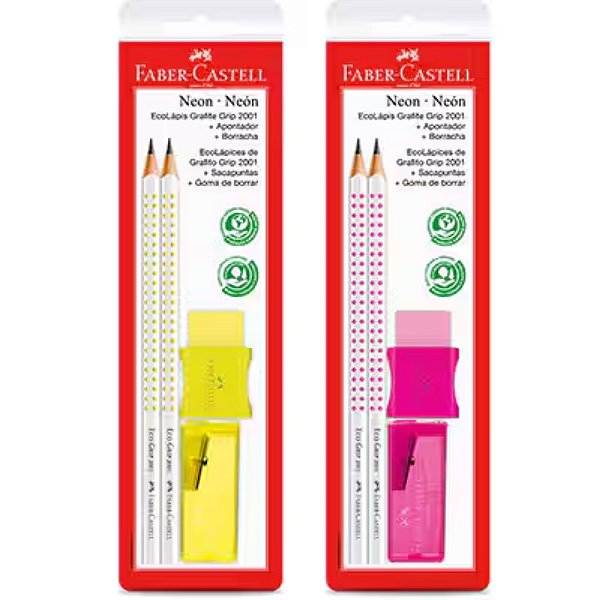 Kit Escolar Ecolápis Neon Faber-Castell