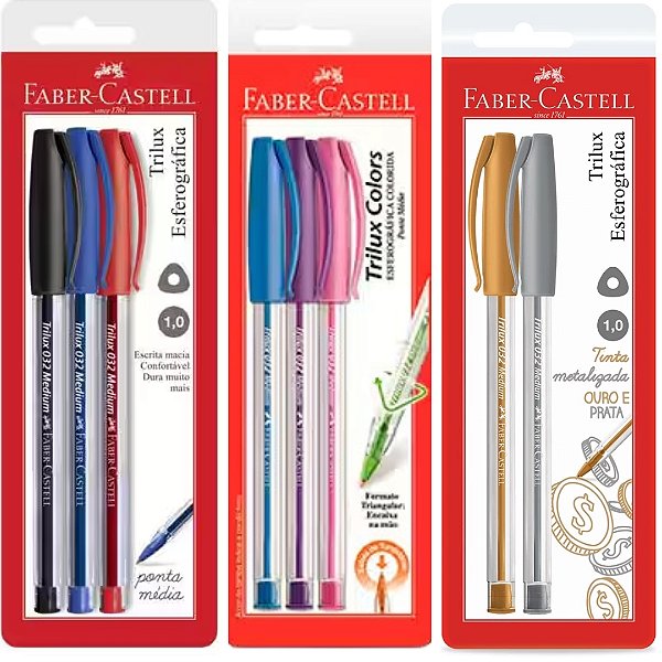 Caneta Esferográfica Trilux 1.0mm