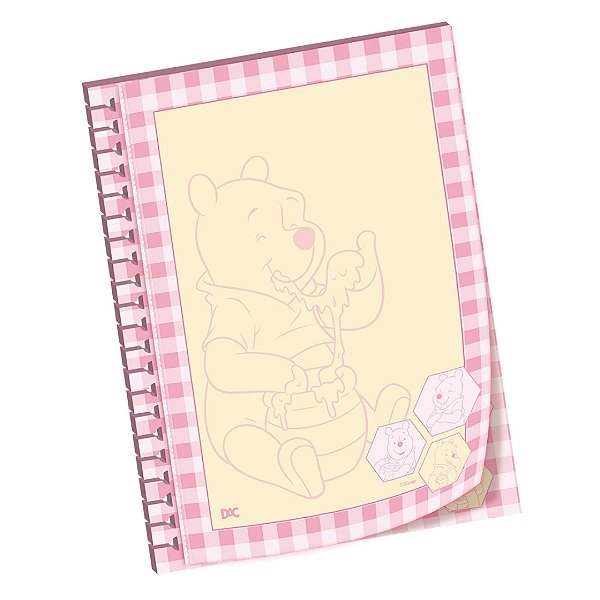 Papel de Carta Pooh para Caderno Smart Universitário - DAC