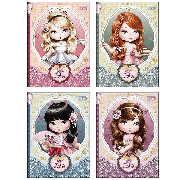 Caderno Brochura Colegial 160 Folhas Jolie - Tilibra
