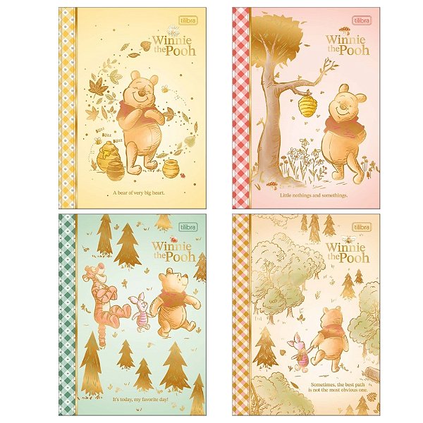 Caderno Brochura Colegial 80 Folhas Pooh - Tilibra