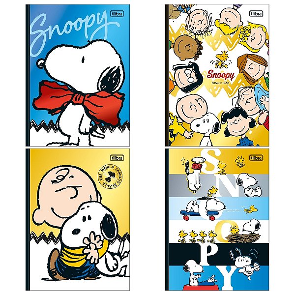 Caderno Brochura Colegial 160 Folhas Snoopy - Tilibra