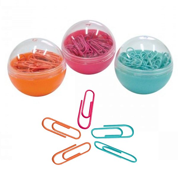 Clips Colorido Bolinha c/ 80 - Tilibra