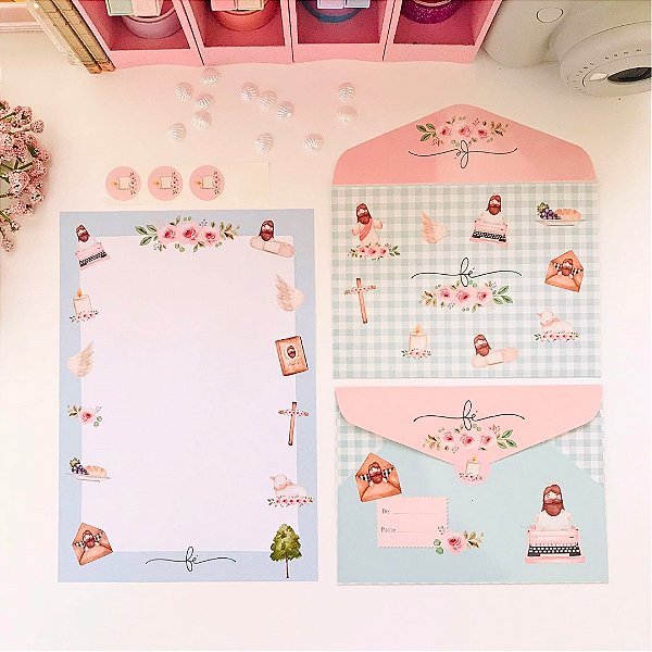 Kit Papéis de Carta com Envelopes Meu Devocional - Buendia