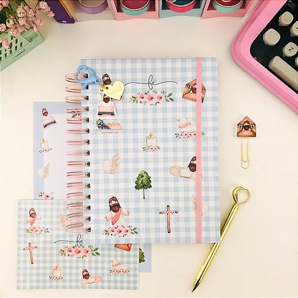 Caderno Reposicionável A5 Meu Devocional Folhas Decoradas- Buendia