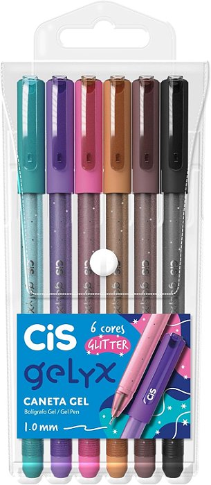 Caneta Gel Cis Gelyx Glitter- CIS