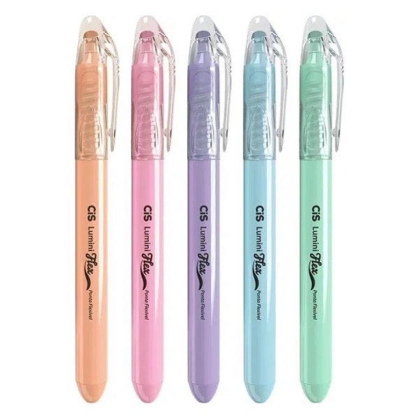 Marca Texto Flexível Lumini Flex Pastel - Cis