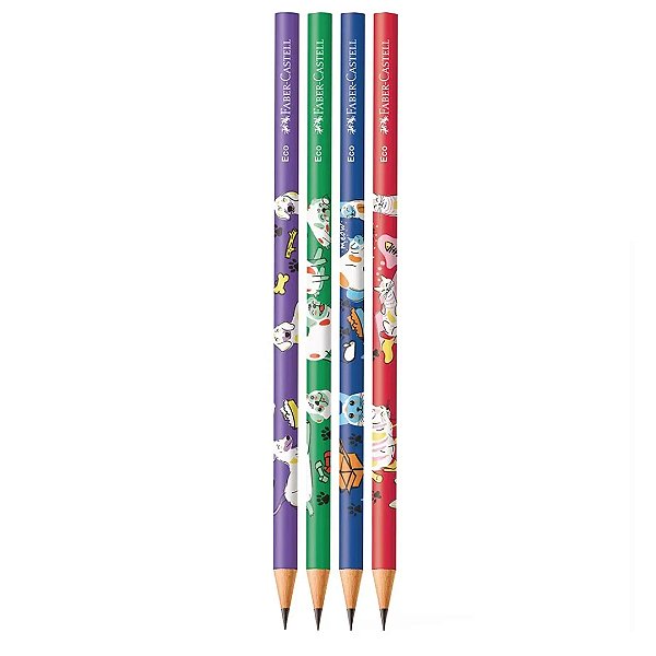 Kit c/4 Lápis Pets - Faber-Castell