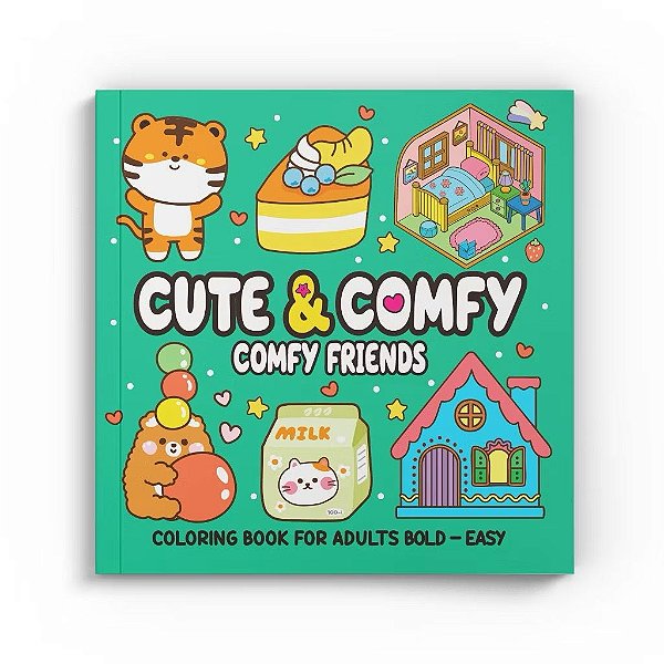 Livro de Colorir Cute&Comfy Friends 32 Folhas - Editora Online