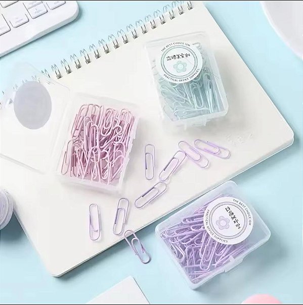 Box de Clips Tons Pastel