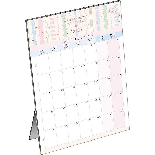 Calendário de Mesa Planner 2027 SOHO - Tilibra